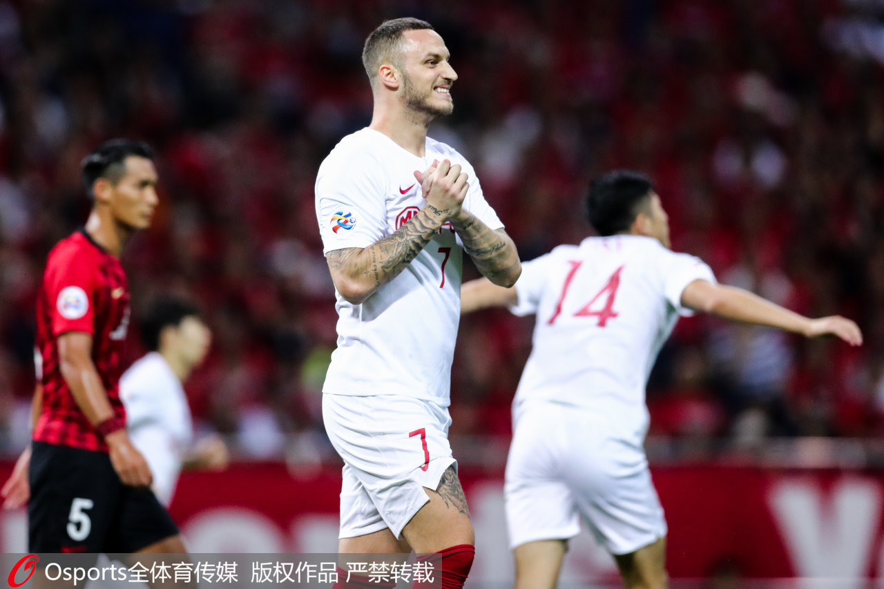 上海上港亞冠1-1日本浦和，因客場進球少遺憾出局